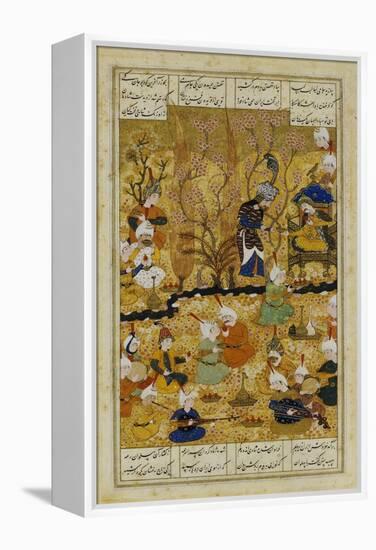 Illustration to the Shahnameh Shiraz, Persia Murhid Al Kabib Al Shirazi, 1539 AD-null-Framed Premier Image Canvas