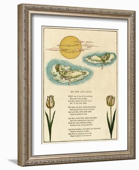 Illustration, to the Sun Door-Kate Greenaway-Framed Art Print