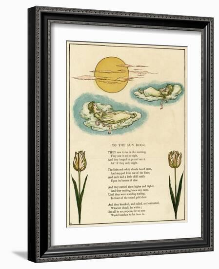 Illustration, to the Sun Door-Kate Greenaway-Framed Art Print