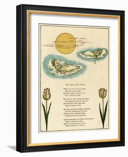 Illustration, to the Sun Door-Kate Greenaway-Framed Art Print