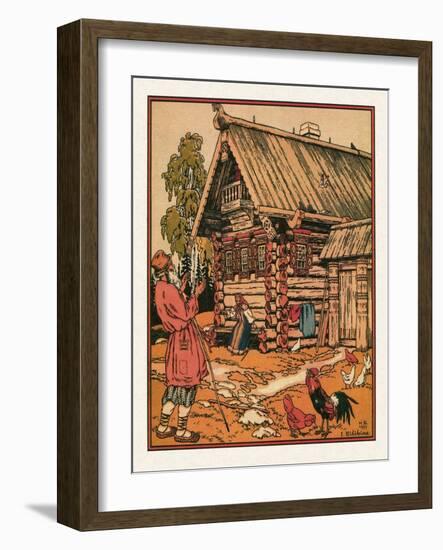 Illustration to the the Tale of the Fisherman and the Fish Par Bilibin, Ivan Yakovlevich (1876-1942-Ivan Bilibin-Framed Giclee Print