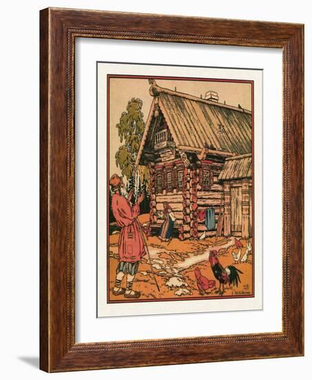 Illustration to the the Tale of the Fisherman and the Fish Par Bilibin, Ivan Yakovlevich (1876-1942-Ivan Bilibin-Framed Giclee Print