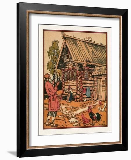 Illustration to the the Tale of the Fisherman and the Fish Par Bilibin, Ivan Yakovlevich (1876-1942-Ivan Bilibin-Framed Giclee Print