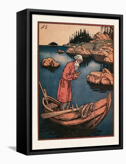 Illustration to the the Tale of the Fisherman and the Fish Par Bilibin, Ivan Yakovlevich (1876-1942-Ivan Bilibin-Framed Premier Image Canvas