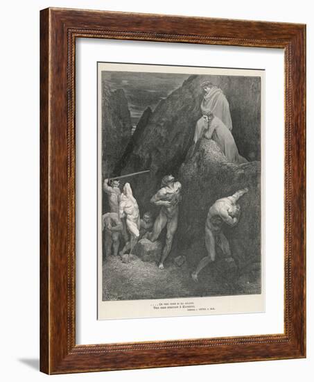 Illustration to the Twenty- Eighth Canto-Gustave Dor?-Framed Photographic Print