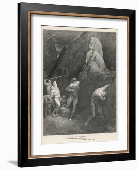 Illustration to the Twenty- Eighth Canto-Gustave Dor?-Framed Photographic Print