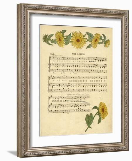 Illustration with Music, the Lesson-Kate Greenaway-Framed Art Print