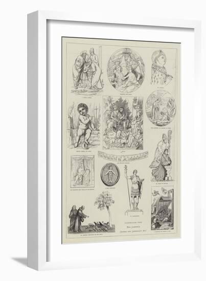 Illustrations from Mrs Jameson's Sacred and Legendary Art-null-Framed Giclee Print