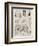 Illustrations from Paris Brillant-null-Framed Giclee Print