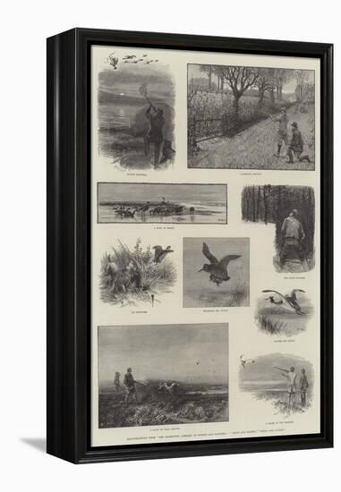 Illustrations from The Badminton Library of Sports and Pastimes, Moor and Marsh, Field and Covert-Charles Whymper-Framed Premier Image Canvas