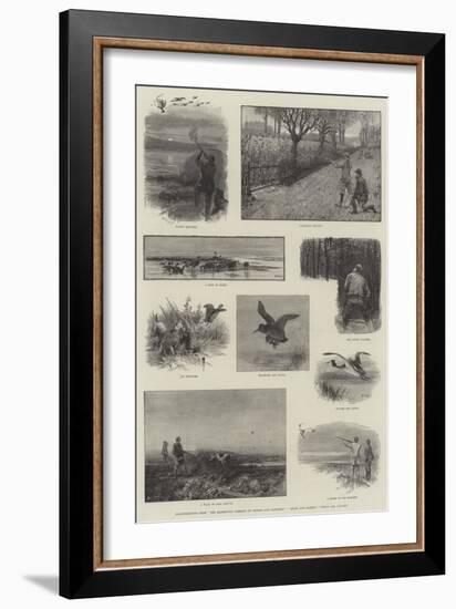 Illustrations from The Badminton Library of Sports and Pastimes, Moor and Marsh, Field and Covert-Charles Whymper-Framed Giclee Print