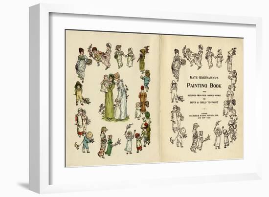 Illustrations, Kate Greenaway's Painting Book-Kate Greenaway-Framed Art Print