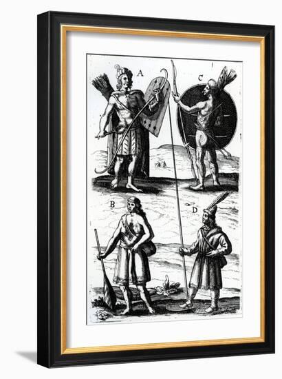 Illustrations of Algonquin Dress-Samuel de Champlain-Framed Giclee Print