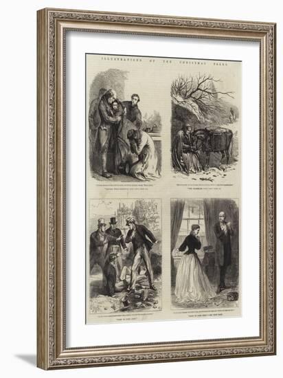 Illustrations of the Christmas Tales-null-Framed Giclee Print