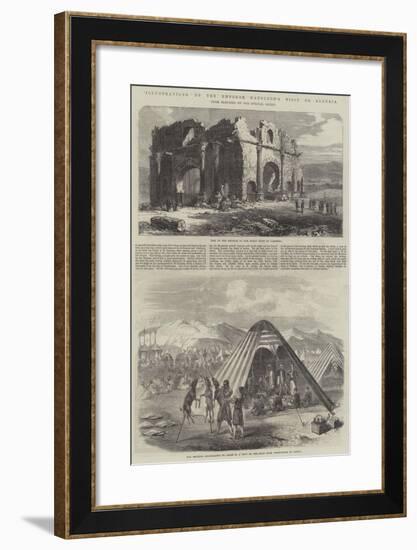 Illustrations of the Emperor Napoleon's Visit to Algeria-null-Framed Giclee Print