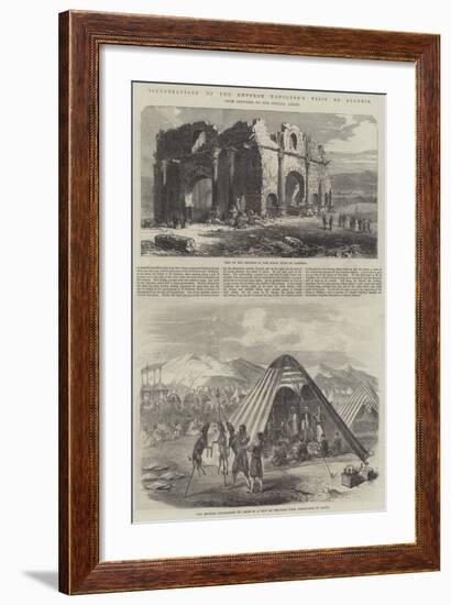 Illustrations of the Emperor Napoleon's Visit to Algeria-null-Framed Giclee Print