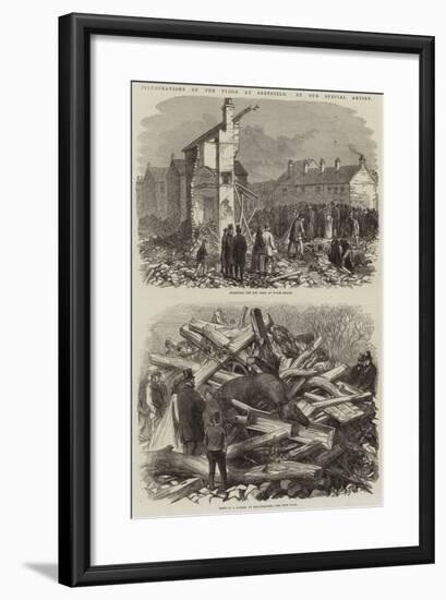 Illustrations of the Flood at Sheffield-null-Framed Giclee Print