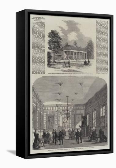 Illustrations of the Prince of Wales' Visit to America, Mount Vernon-null-Framed Premier Image Canvas