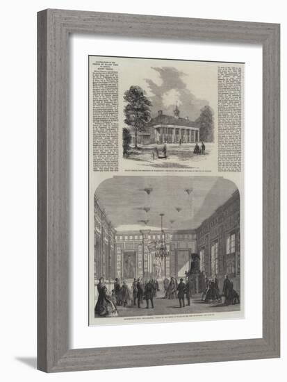 Illustrations of the Prince of Wales' Visit to America, Mount Vernon-null-Framed Giclee Print