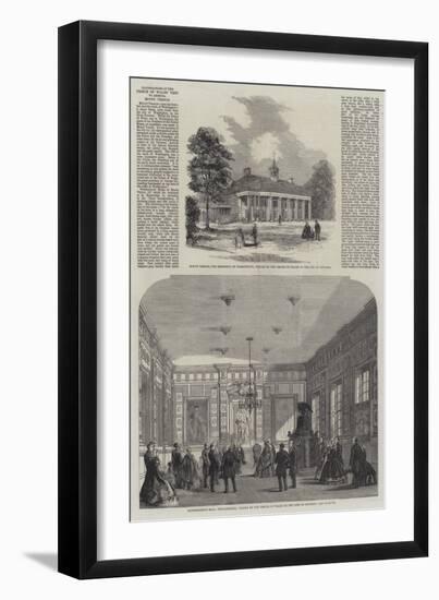 Illustrations of the Prince of Wales' Visit to America, Mount Vernon-null-Framed Giclee Print
