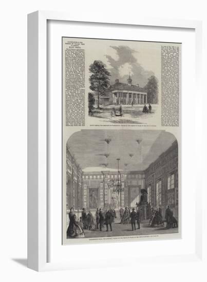 Illustrations of the Prince of Wales' Visit to America, Mount Vernon-null-Framed Giclee Print