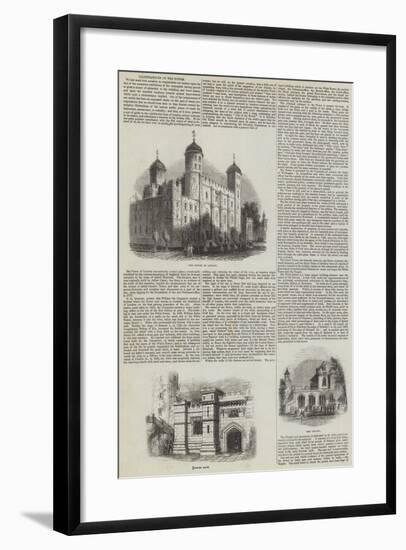 Illustrations of the Tower-null-Framed Giclee Print