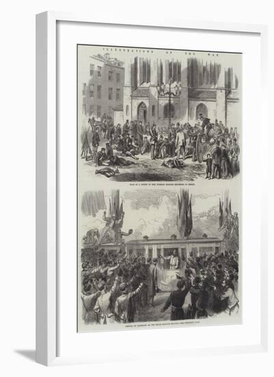 Illustrations of the War-null-Framed Giclee Print