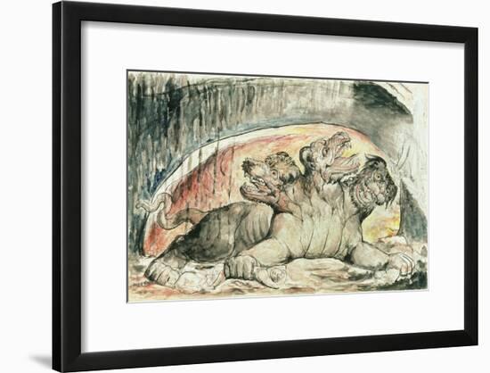 Illustrations to Dante's 'Divine Comedy', Cerberus-William Blake-Framed Giclee Print