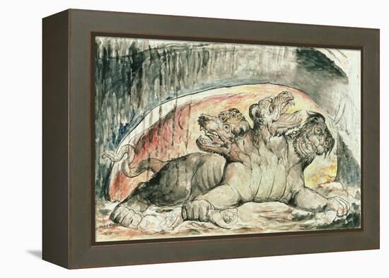 Illustrations to Dante's 'Divine Comedy', Cerberus-William Blake-Framed Premier Image Canvas