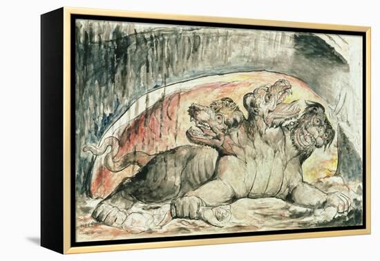 Illustrations to Dante's 'Divine Comedy', Cerberus-William Blake-Framed Premier Image Canvas