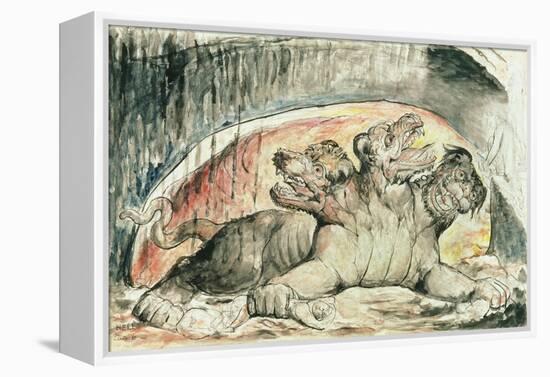 Illustrations to Dante's 'Divine Comedy', Cerberus-William Blake-Framed Premier Image Canvas