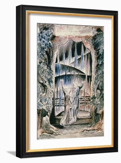 Illustrations to Dante's 'Divine Comedy', the Inscription over the Gate-William Blake-Framed Giclee Print