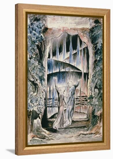 Illustrations to Dante's 'Divine Comedy', the Inscription over the Gate-William Blake-Framed Premier Image Canvas