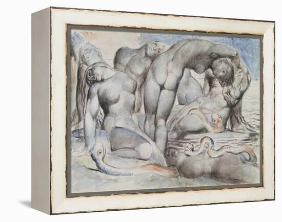 Illustrations to Dante's 'Divine Comedy', the Punishment of the Thieves-William Blake-Framed Premier Image Canvas