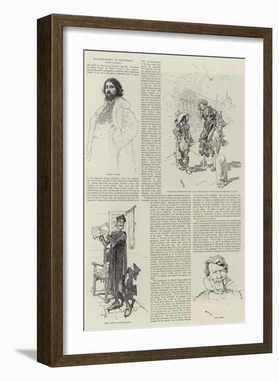 Illustrations to Quevedo's Don Pablo-Daniel Urrabieta Vierge-Framed Giclee Print