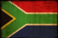 Vintage Flag Of South Africa-ilolab-Art Print