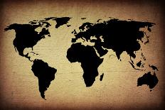 World Map Vintage Artwork-ilolab-Art Print