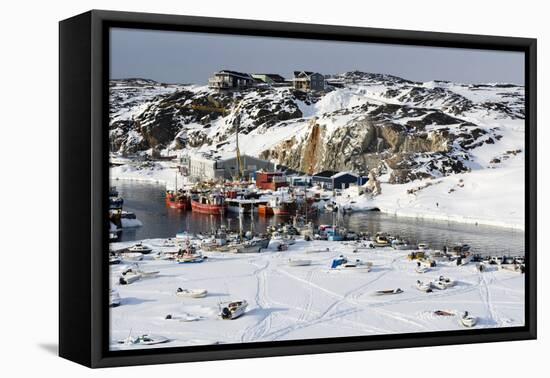 Ilulissat Harbour, Greenland, Denmark, Polar Regions-Sergio Pitamitz-Framed Premier Image Canvas