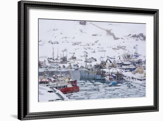 Ilulissat Harbour, Greenland, Denmark, Polar Regions-Sergio Pitamitz-Framed Photographic Print