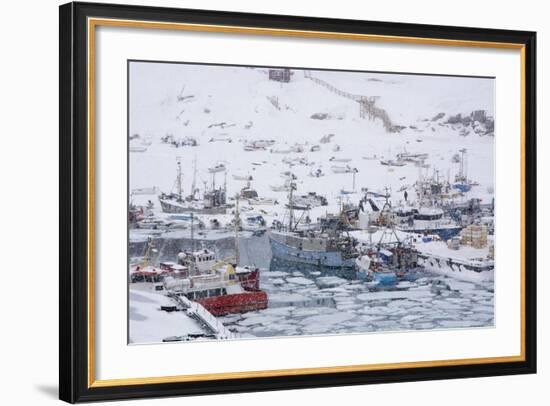 Ilulissat Harbour, Greenland, Denmark, Polar Regions-Sergio Pitamitz-Framed Photographic Print