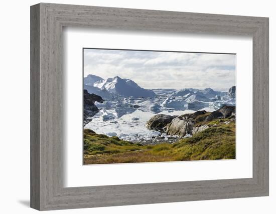 Ilulissat Icefjord also called kangia or Ilulissat Kangerlua.-Martin Zwick-Framed Photographic Print