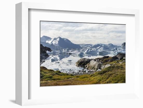 Ilulissat Icefjord also called kangia or Ilulissat Kangerlua.-Martin Zwick-Framed Photographic Print