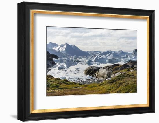 Ilulissat Icefjord also called kangia or Ilulissat Kangerlua.-Martin Zwick-Framed Photographic Print
