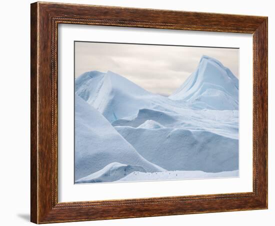 Ilulissat Icefjord, UNESCO, also called kangia or Ilulissat Kangerlua at Disko Bay. Greenland-Martin Zwick-Framed Photographic Print