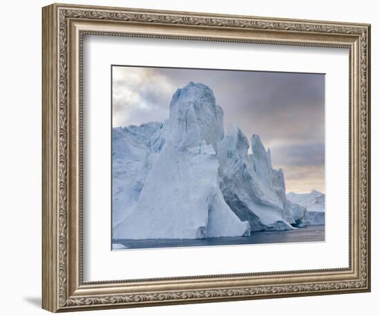 Ilulissat Icefjord, UNESCO, also called kangia or Ilulissat Kangerlua at Disko Bay. Greenland-Martin Zwick-Framed Photographic Print