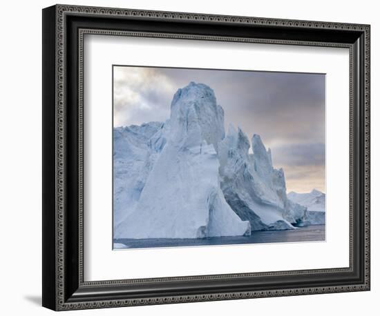 Ilulissat Icefjord, UNESCO, also called kangia or Ilulissat Kangerlua at Disko Bay. Greenland-Martin Zwick-Framed Photographic Print