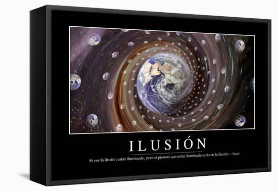 Ilusión. Cita Inspiradora Y Póster Motivacional-null-Framed Premier Image Canvas