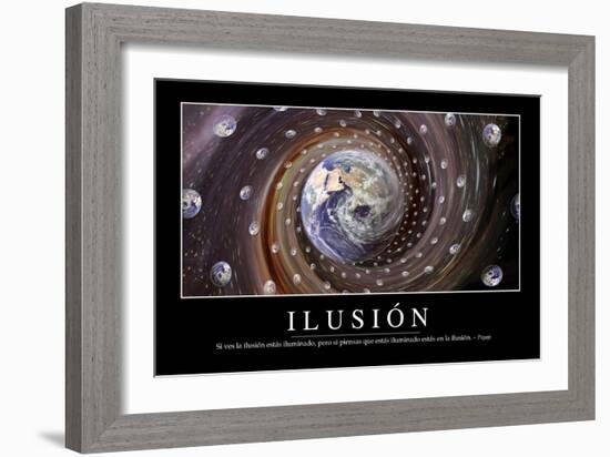 Ilusión. Cita Inspiradora Y Póster Motivacional-null-Framed Photographic Print