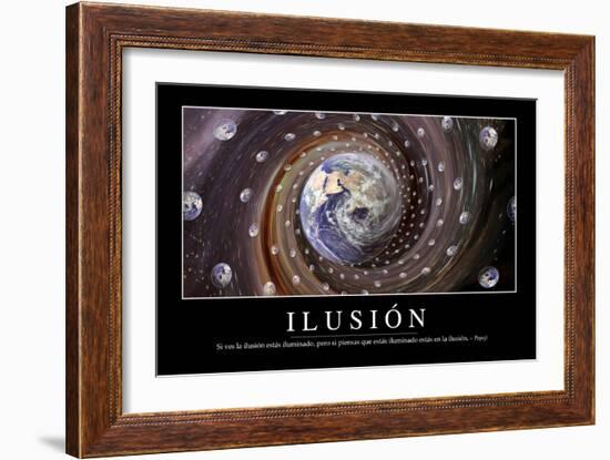 Ilusión. Cita Inspiradora Y Póster Motivacional-null-Framed Photographic Print