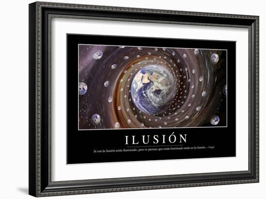 Ilusión. Cita Inspiradora Y Póster Motivacional-null-Framed Photographic Print